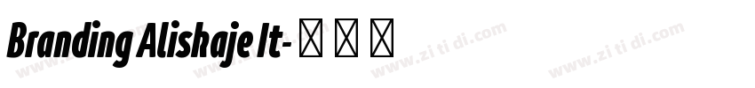 Branding Aliskaje It字体转换